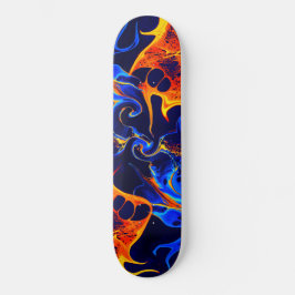 trendy abstracte kleurrijke kleurdraai persoonlijk skateboard