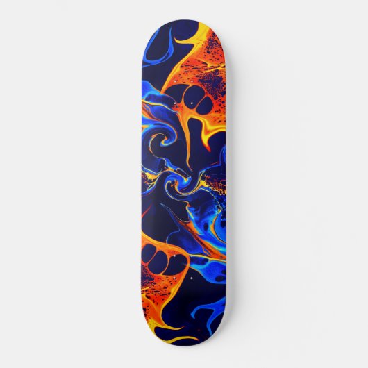 trendy abstracte kleurrijke kleurdraai persoonlijk skateboard (Voorkant)