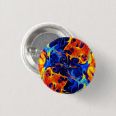 trendy abstracte kleurrijke kleurdraai ronde button 3,2 cm (Voorkant /achterkant)