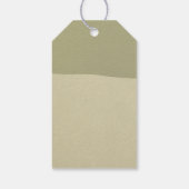 Trendy Abstracte minimalistische zelfgemaakte busi Cadeaulabel (Achterkant)