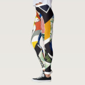 Trendy Abstracte moderne kunst Yoga Pants Leggings (Links)