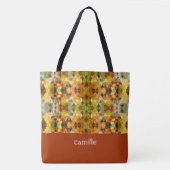 Trendy Abstracte Monogrammed Canvas tas (Voorkant)