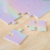 Trendy Abstracte Ombre Unicorn Stars Clouds Legpuzzel (Zijkant)