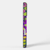 Trendy abstracte patronen iPhone case (Achterkant / Rechts)