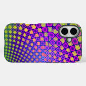 Trendy abstracte patronen iPhone case (Achterkant (horizontaal))