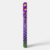 Trendy abstracte patronen iPhone case (Achterkant / Links)