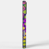 Trendy abstracte patronen iPhone case (Achterkant / Rechts)