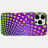 Trendy abstracte patronen iPhone case (Achterkant (horizontaal))