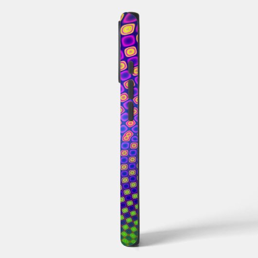 Trendy abstracte patronen iPhone case (Achterkant / Links)