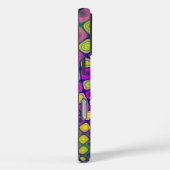 Trendy abstracte patronen iPhone case (Achterkant / Rechts)