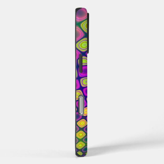 Trendy abstracte patronen iPhone case (Achterkant / Rechts)