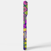 Trendy abstracte patronen iPhone case (Achterkant / Rechts)