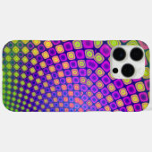 Trendy abstracte patronen iPhone case (Achterkant (horizontaal))