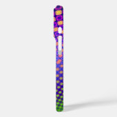 Trendy abstracte patronen iPhone case (Achterkant / Links)