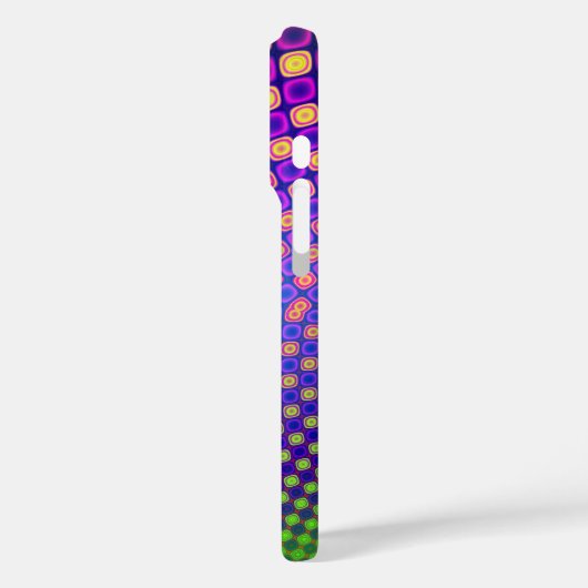 Trendy abstracte patronen iPhone case (Achterkant / Links)