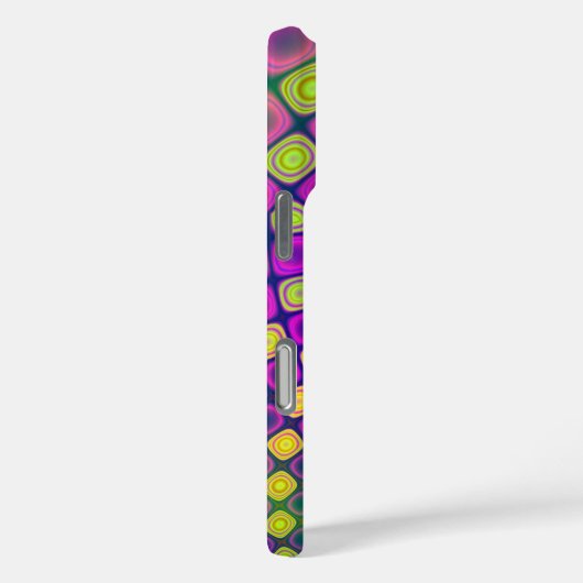 Trendy abstracte patronen iPhone case (Achterkant / Rechts)