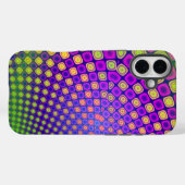 Trendy abstracte patronen iPhone case (Achterkant (horizontaal))