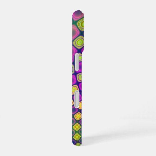 Trendy abstracte patronen iPhone case 16 Hoesje (Rechterkant)