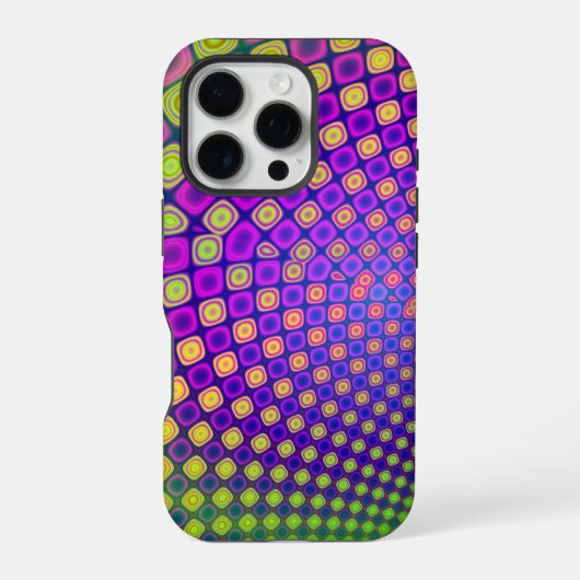 Trendy abstracte patronen iPhone case Hoesje (Achterkant)
