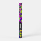 Trendy abstracte patronen iPhone case Hoesje (Rechterkant)