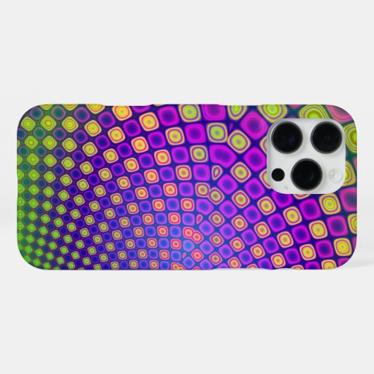 Trendy abstracte patronen iPhone case iPhone Hoesje (Achterkant horizontaal)