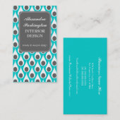 Trendy abstracte paukveren visitekaartje (Voorkant / Achterkant)