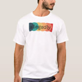 Trendy Abstracte Print T-shirt, T-shirt (Voorkant)