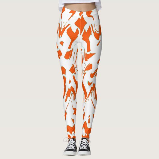 Trendy abstracte "Ratti_Creative_Arts" Leggings (Voorkant)
