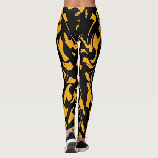 Trendy abstracte "Ratti_Creative_Arts" Leggings (Achterkant)