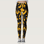 Trendy abstracte "Ratti_Creative_Arts" Leggings (Voorkant)