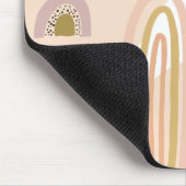 Trendy Abstracte regenboogpatronen Moderne werkrui Muismat (Hoek)