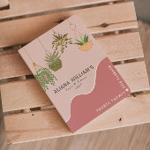 Trendy Abstracte Roze Tuinman 2025 Planner