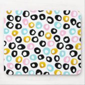 Trendy abstracte stippenpatroon muismat (Voorkant)