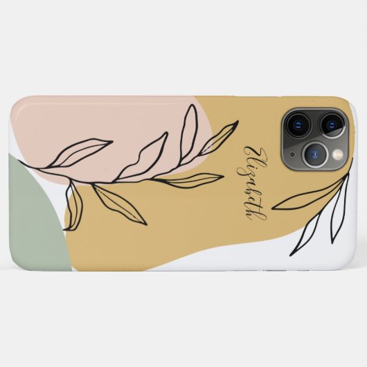 Trendy Abstracte vormen gepersonaliseerd Case-Mate iPhone Case (Achterkant (horizontaal))