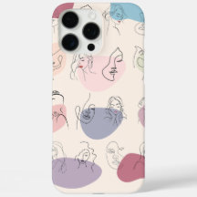 Trendy Abstracte vrouw Line Art iPhone Case