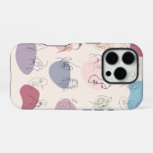 Trendy Abstracte vrouw Line Art iPhone Case Hoesje (Achterkant horizontaal)