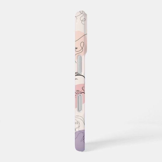 Trendy Abstracte vrouw Line Art iPhone Case iPhone 16 Hoesje (Rechterkant)