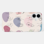 Trendy Abstracte vrouw Line Art iPhone Case iPhone Hoesje (Achterkant horizontaal)