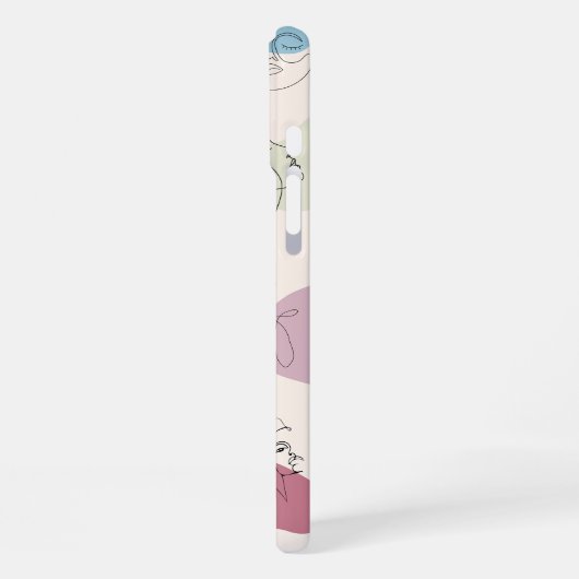 Trendy Abstracte vrouw Line Art iPhone Case iPhone Hoesje (Linkerkant)