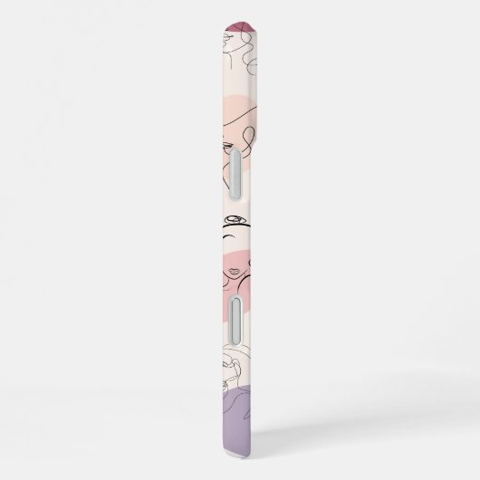 Trendy Abstracte vrouw Line Art iPhone Case iPhone Hoesje (Rechterkant)