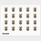 Trendy Abstracte Zilveren Sticker (Vel)