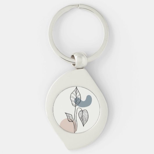 Trendy achtergrond ontwerp sleutelhanger (Voorkant)