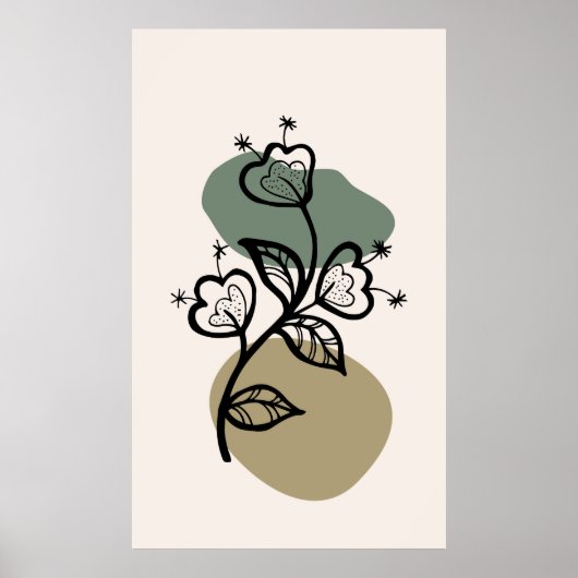 Trendy achtergrondontwerp poster (Voorkant)