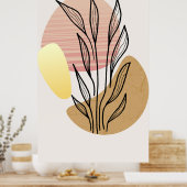 Trendy achtergrondontwerp poster (Keuken)