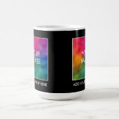 Trendy Add Afbeelding Photo Logo Name Elegant Koffiemok (Center)