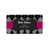 Trendy adreslabel etiket (Voorkant)