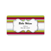 Trendy adreslabel etiket (Voorkant)