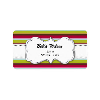 Trendy adreslabel etiket