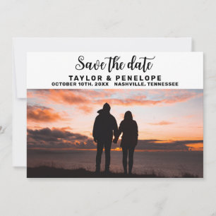 Trendy Adventure Travel Wedding Save the Date