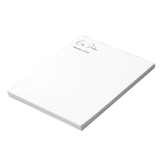 Trendy advocaat bij Law Unique Special Notitieblok (Linkerzijde)
